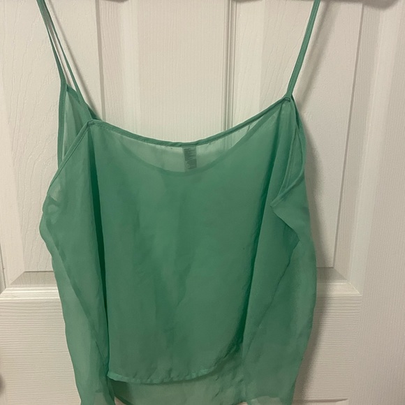 Sheer Green American Apparel Tank Top - Picture 3 of 4
